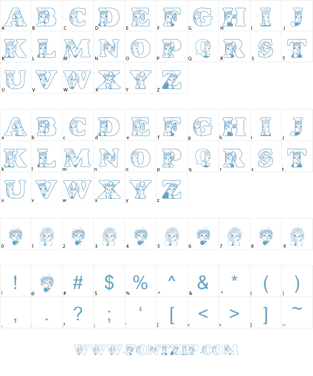 LMS Kids In A Candy Shop Font Character